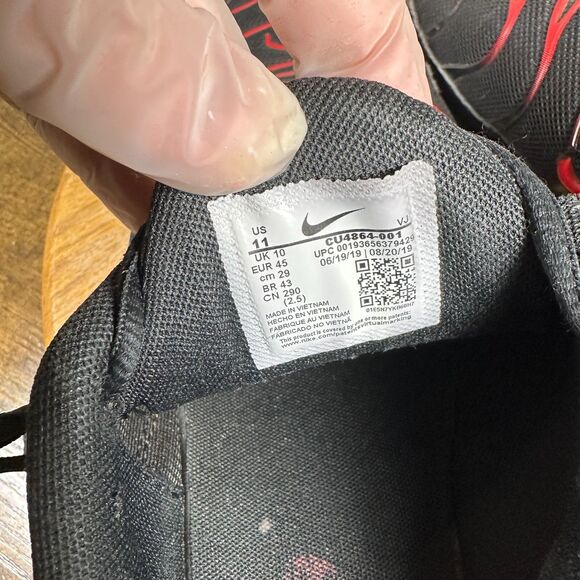 Nike Air Max Plus Bred Black Red Shoes‎ Mens Size 11 CU4864-001 - Picture 8 of 8